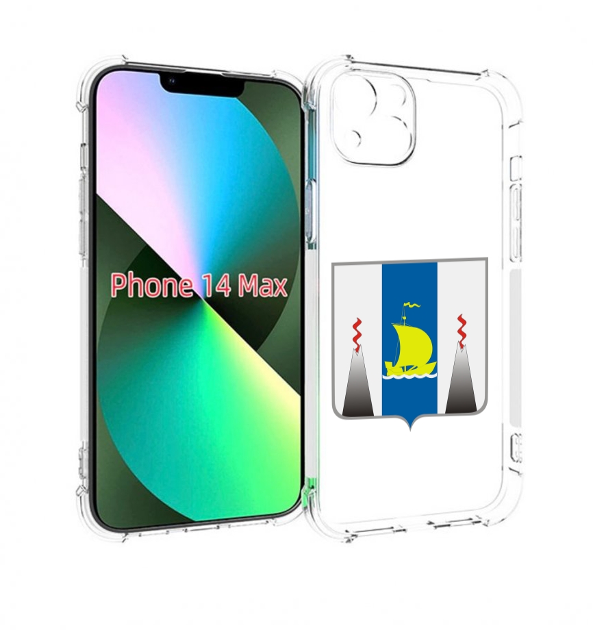 

Чехол MyPads герб-сахалиснкои-области для iPhone 14 Plus (6.7), Прозрачный, Tocco