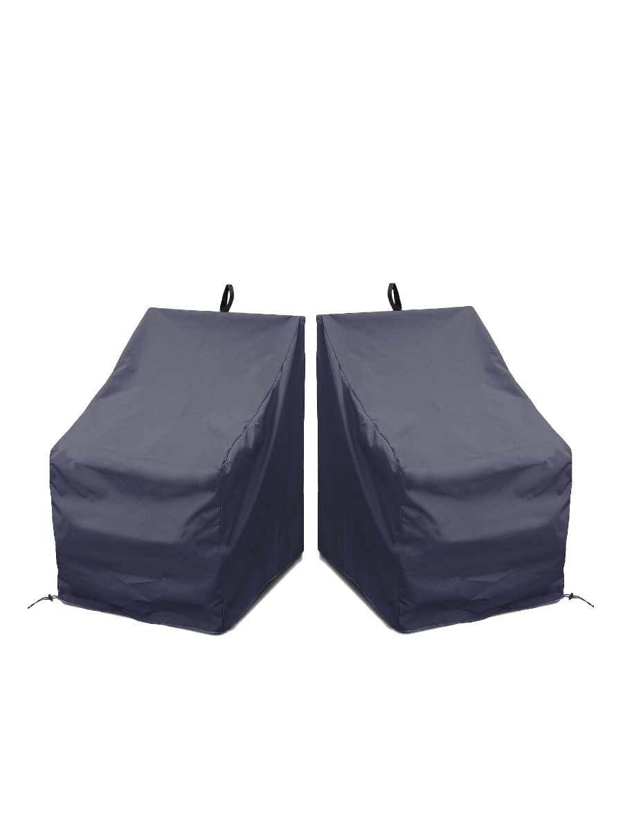 фото Комплект чехлов для стульев tplus 460x560x910 мм 2 шт (оксфорд 210, синий)