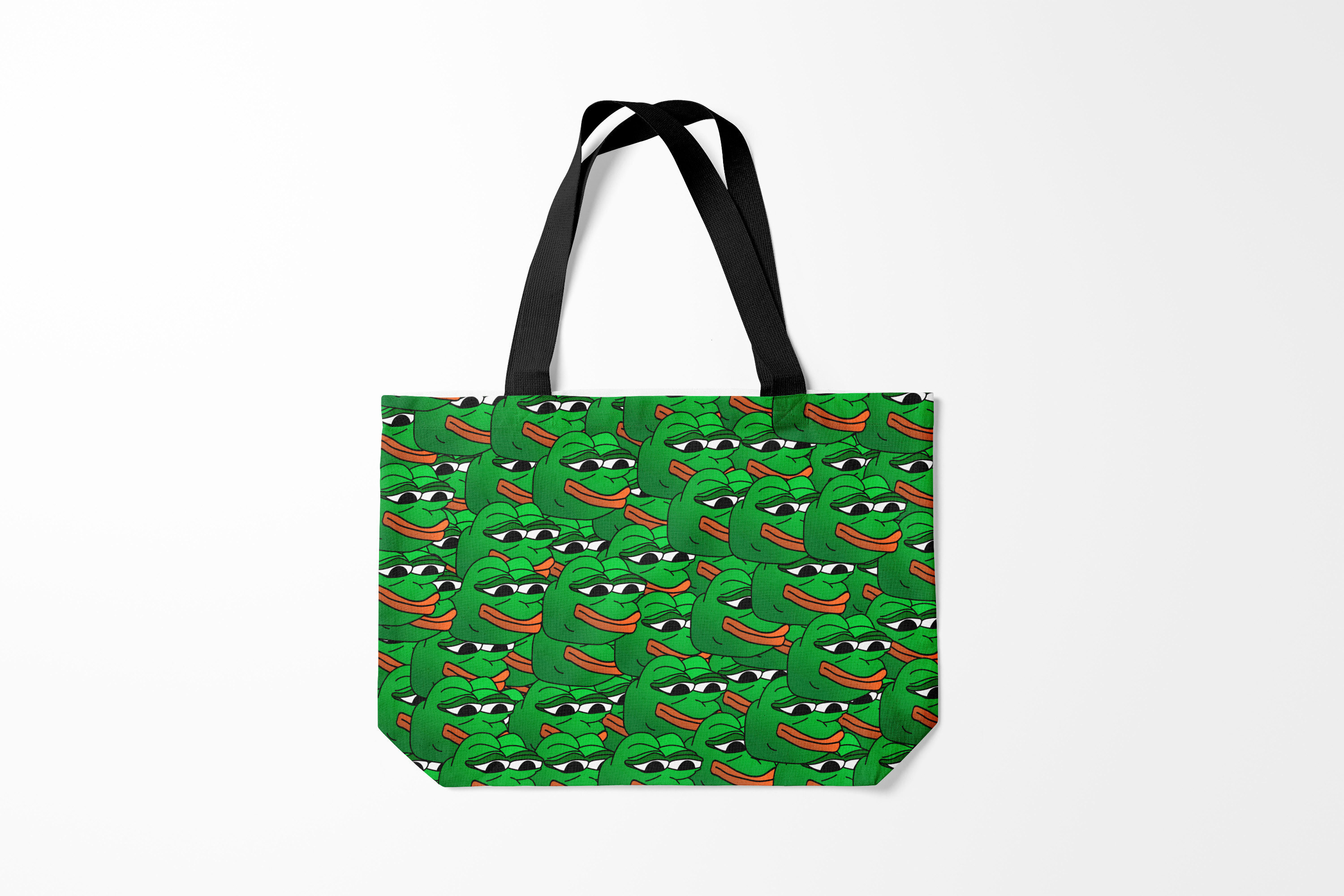 

Сумка шoппер унисекс Burnettie Pepe The Frog, зеленый, Pepe The Frog