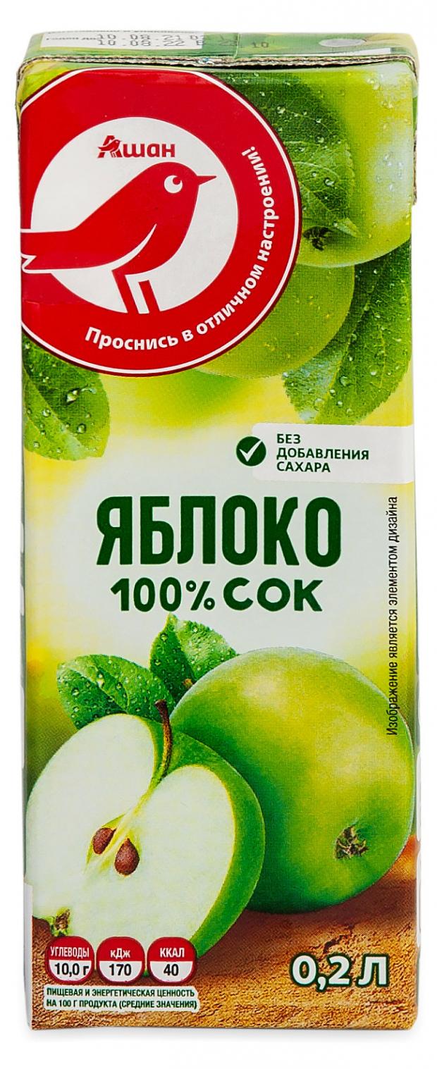 Cок яблочный АШАН Красная птица 200 мл 33₽