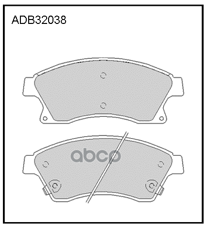 

Тормозные колодки ALLIED NIPPON передние дисковые ADB 32038