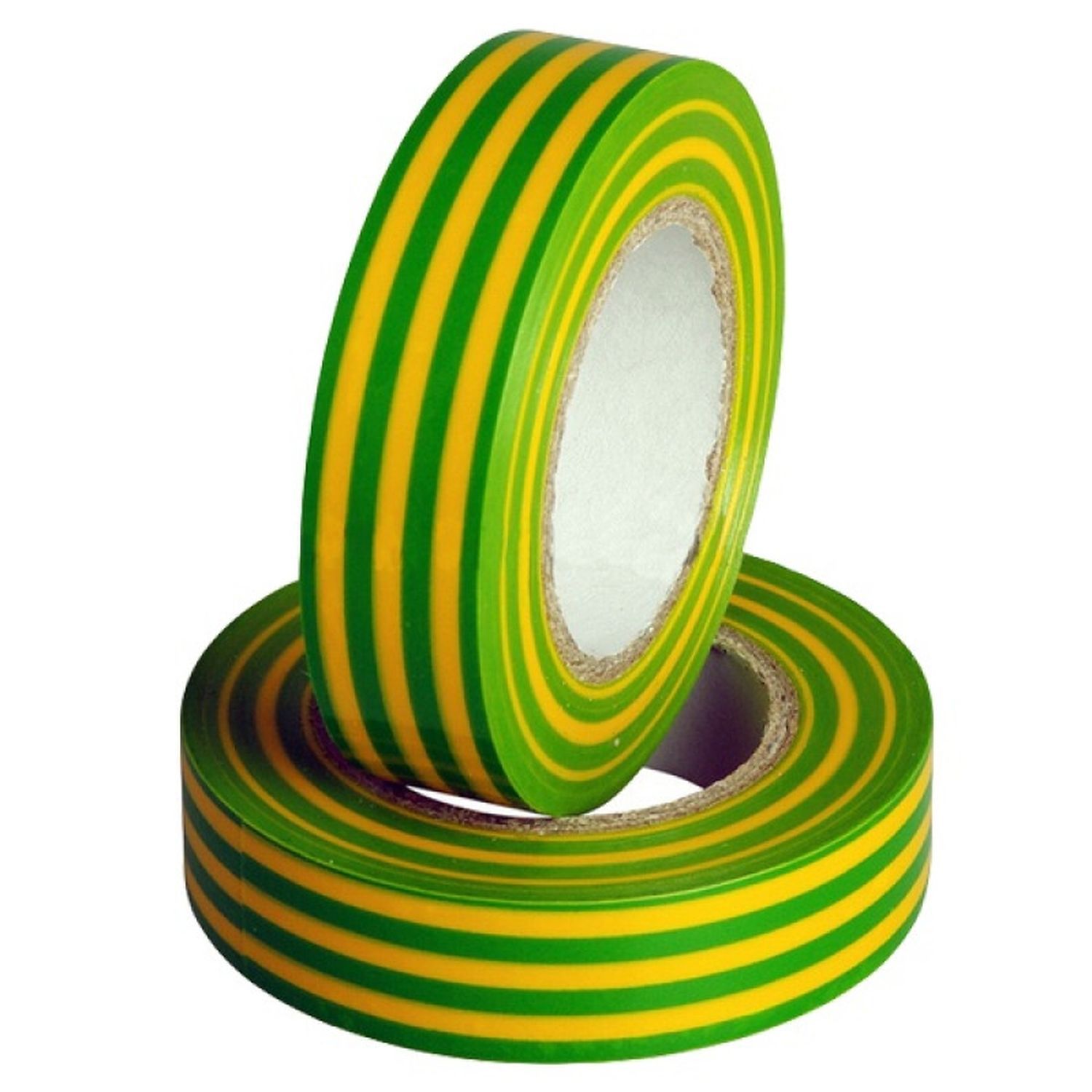 Лента изоляционная (изолента) ПВХ 19мм.20м. (желто-зеленая) LECAR000053006