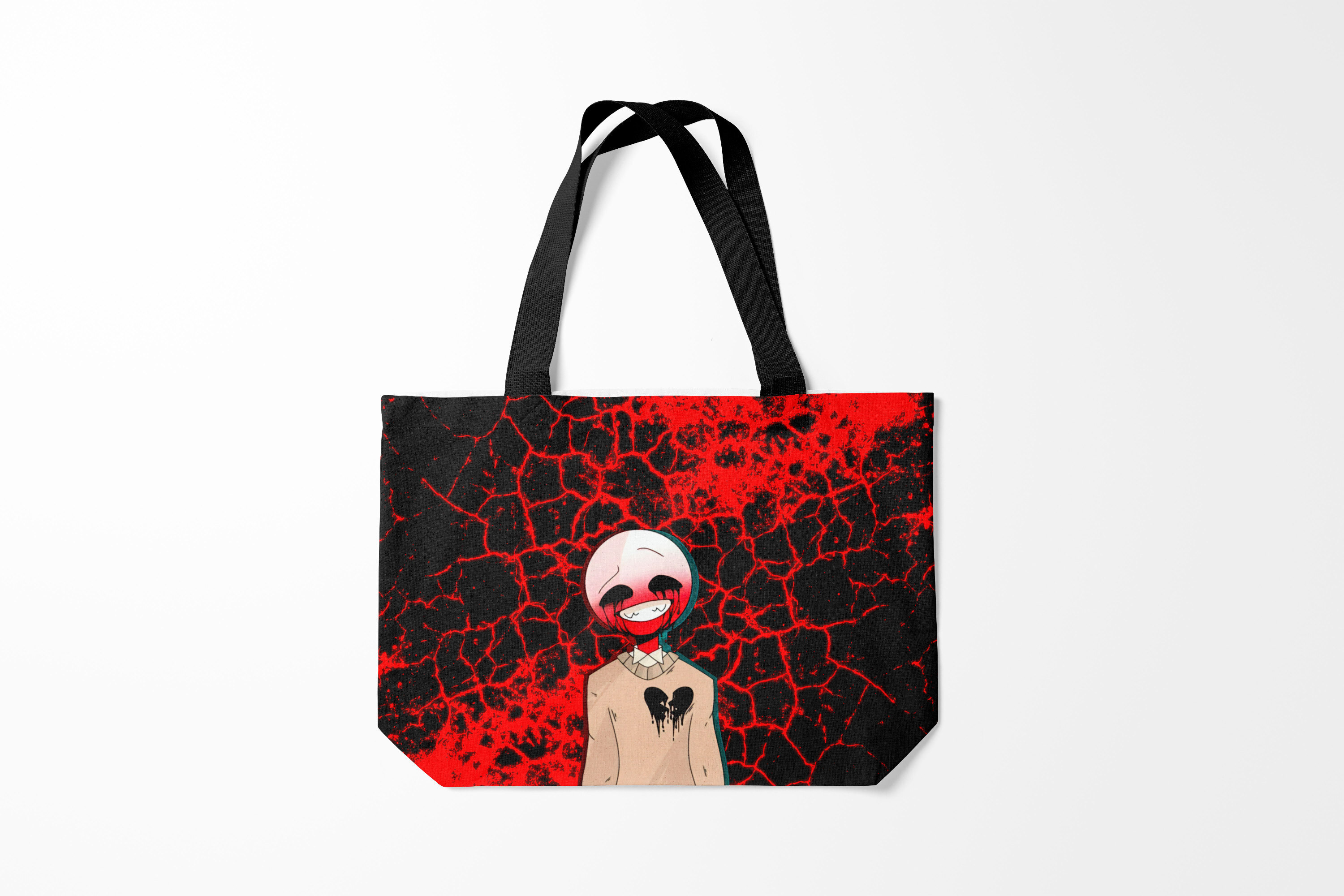 

Сумка шoппер унисекс Burnettie CountryHumans., красный; черный, CountryHumans.