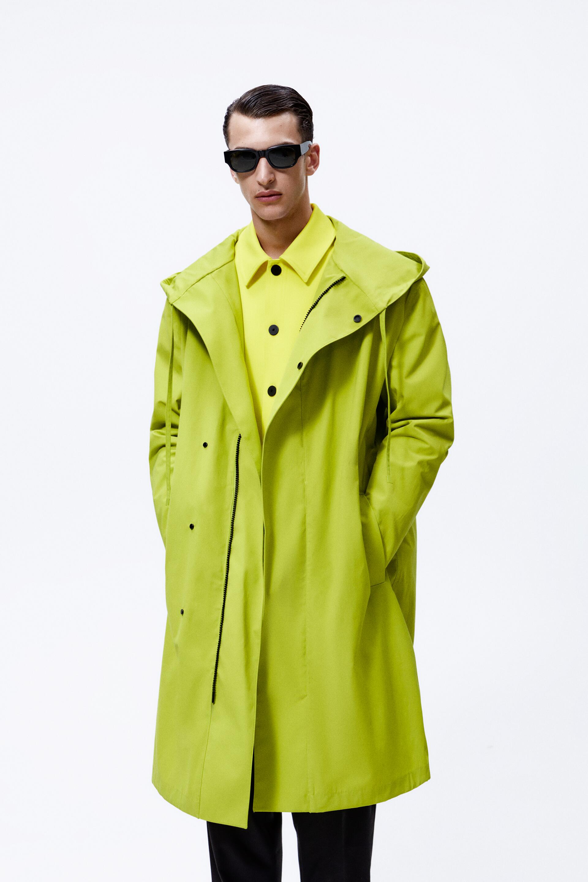 

Плащ мужской ZARA 07380380 зеленый L (доставка из-за рубежа), 07380380