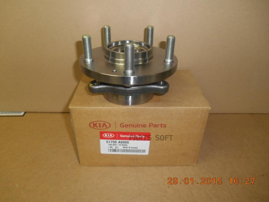 

HYUNDAI-KIA 51750A6000 Подшипник-ступица пер.HYUNDAI i30 II 12-17/KIA CEED II 12-18 [ORG]