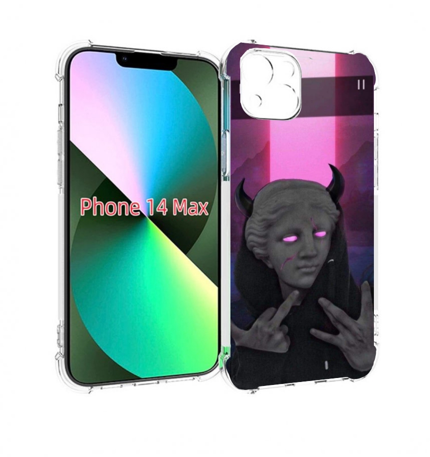 

Чехол MyPads глитч-статуя для iPhone 14 Plus (6.7), Прозрачный, Tocco