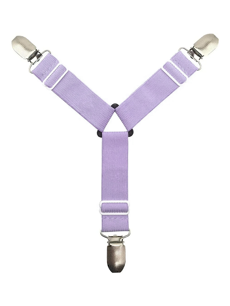 Держатель для простыни с 3-мя фиксаторами, длина – 100-365 мм, 4 шт., фиолетовый