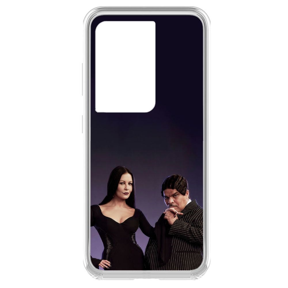 

Чехол-накладка Уэнсдей Аддамс - Мортиша и Гомес для Samsung Galaxy S21 Ultra (G998)