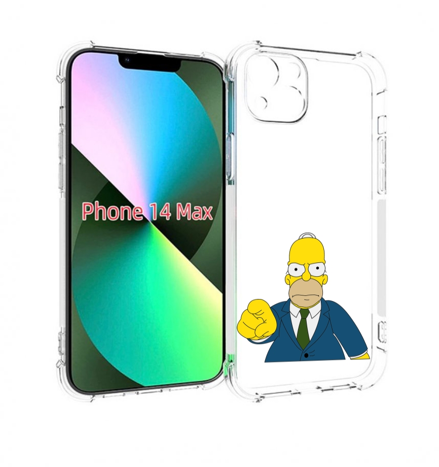 

Чехол MyPads гомер-злой для iPhone 14 Plus (6.7), Прозрачный, Tocco