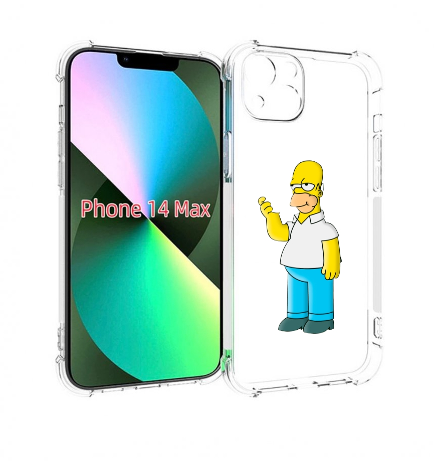 

Чехол MyPads гомер-симпсон для iPhone 14 Plus (6.7), Прозрачный, Tocco