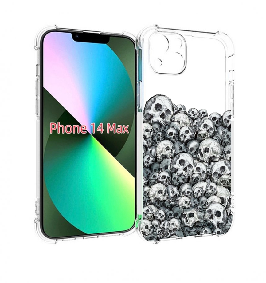 

Чехол MyPads гора из черепов для iPhone 14 Plus (6.7), Прозрачный, Tocco