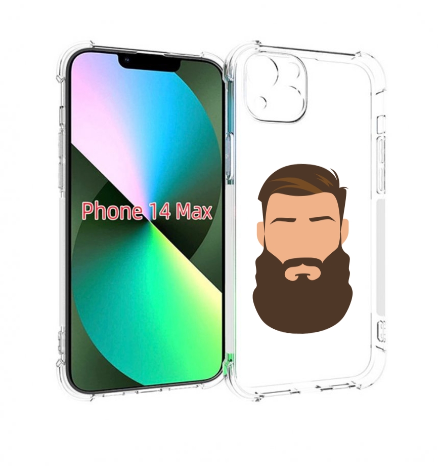 

Чехол MyPads густая-борода для iPhone 14 Plus (6.7), Прозрачный, Tocco