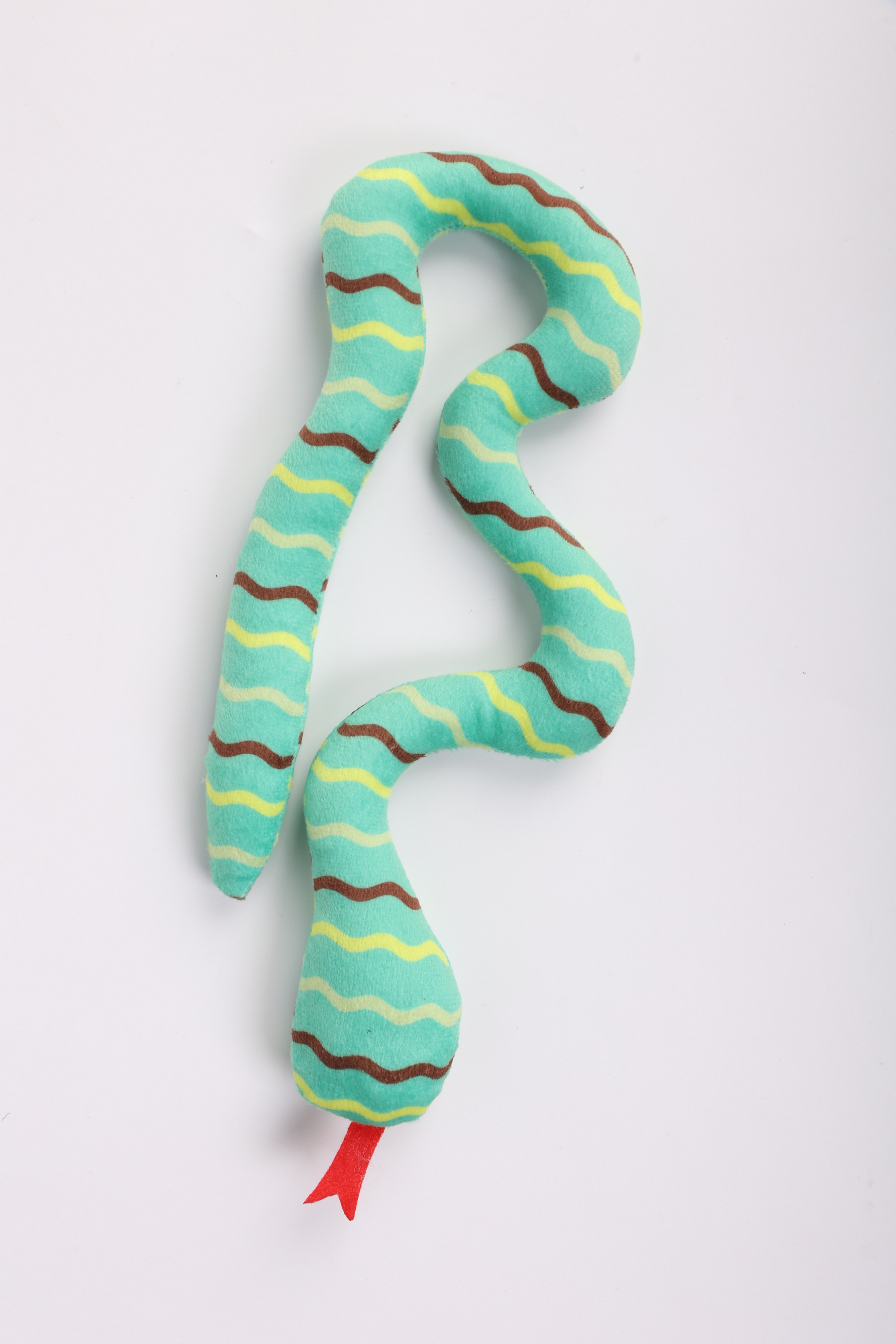 Игрушка для кошек Market Union, змея, с кошачьей мятой, 52 см, зелёная