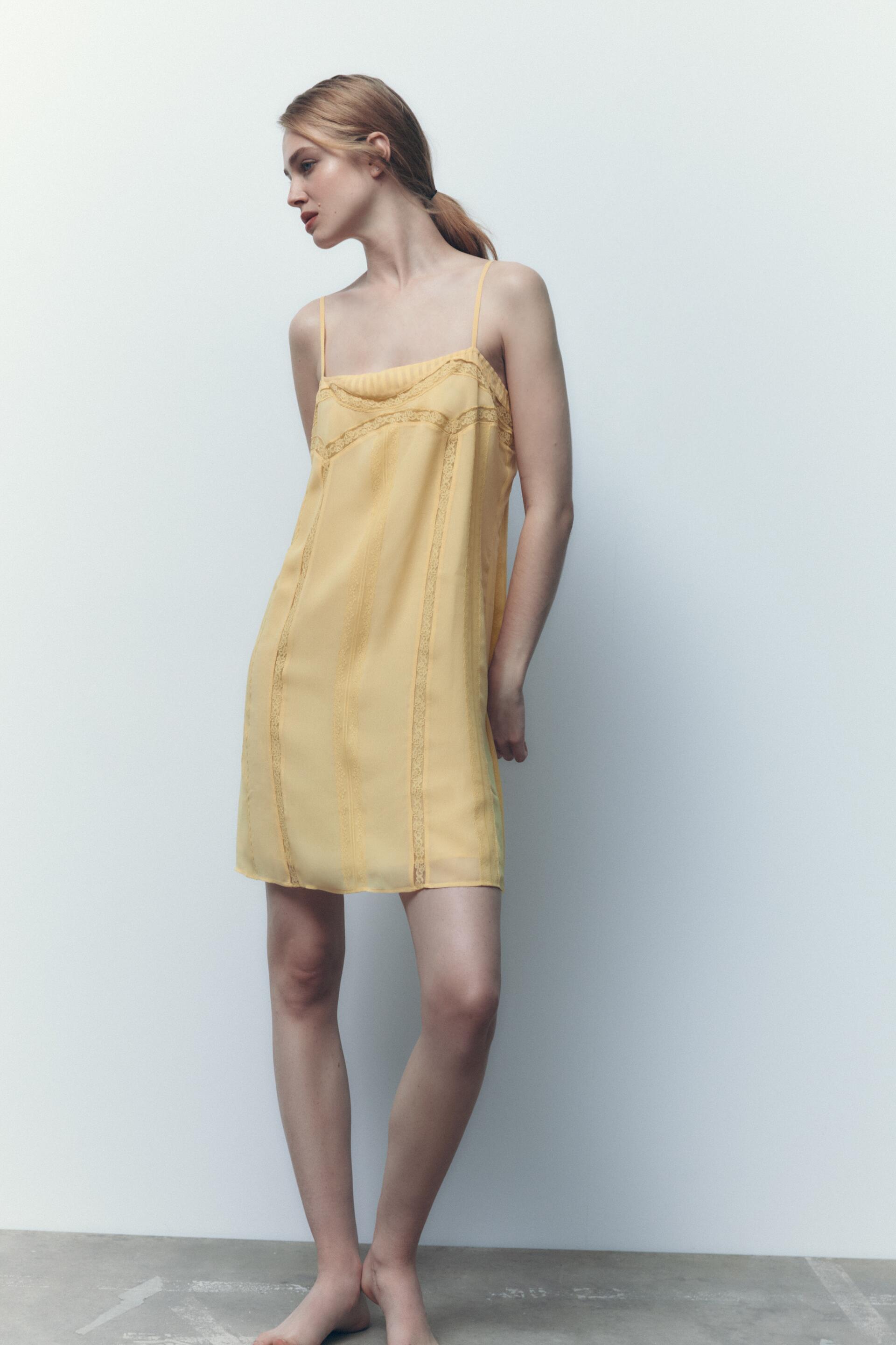 

Платье женское ZARA 07521719 желтое S (доставка из-за рубежа), 07521719