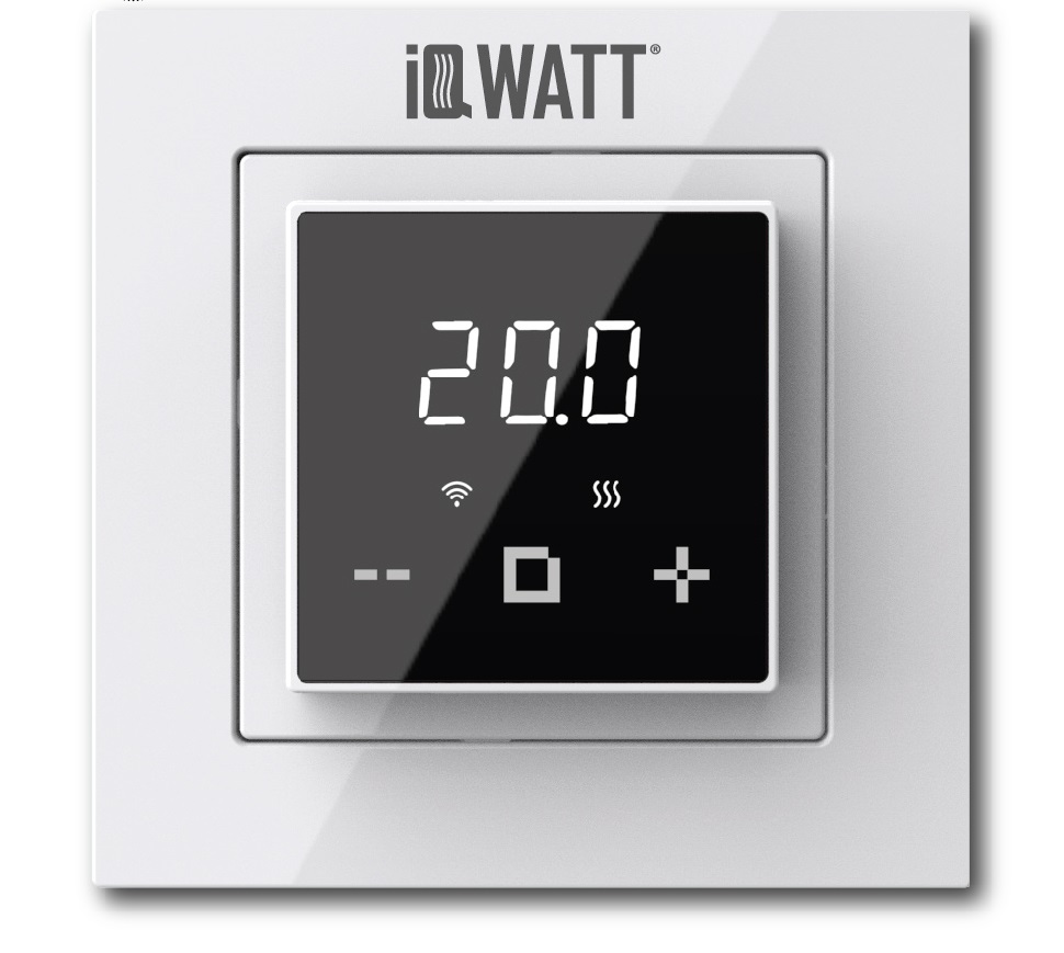 фото Электронный программируемый термостат iq thermostat d black/white wi-fi iqwatt