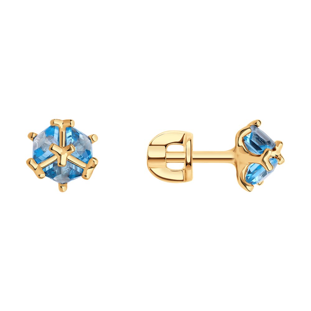 

Серьги из золота SOKOLOV 728939, топаз, 728939