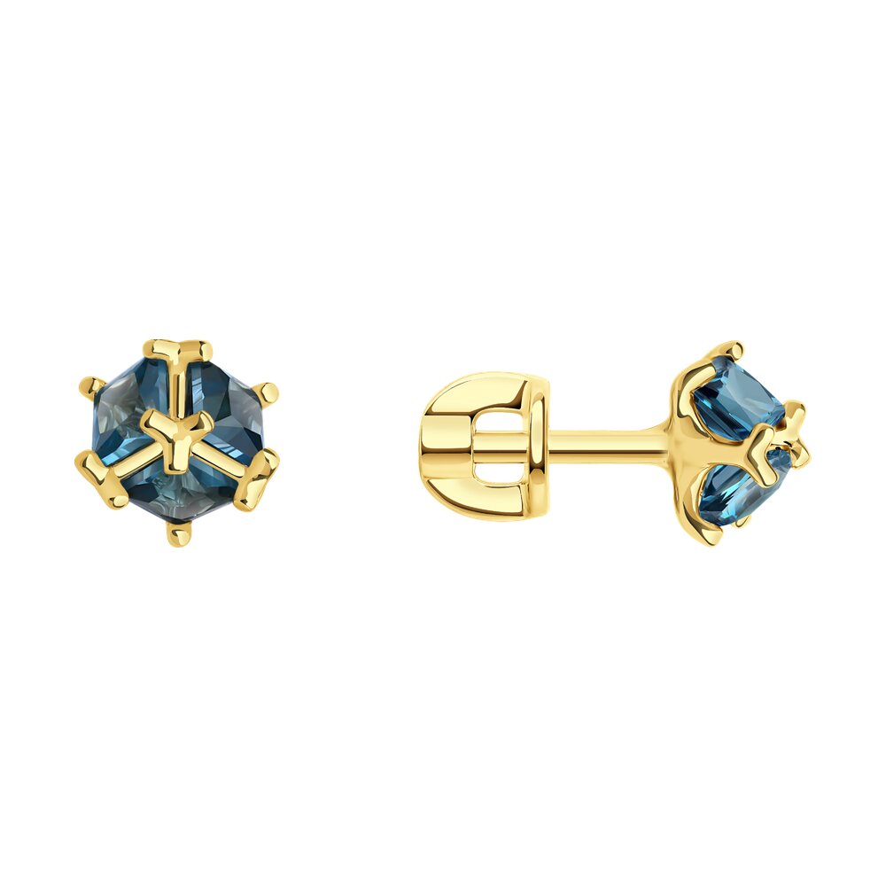 

Серьги из золота SOKOLOV 728940-2, топаз, 728940-2