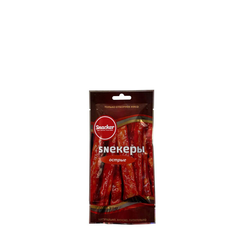 Снеки Колбаски Snacker Sneкеры острые б/о, 40г