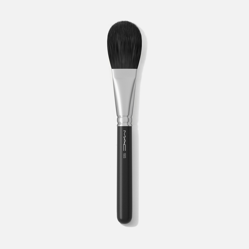 Кисть для макияжа MAC Cosmetics Large Powder №150S круглая, синтетическая, черная