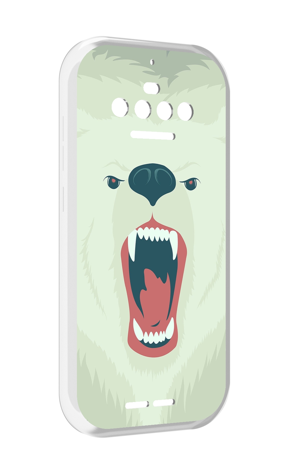 

Чехол MyPads белый-медведь для Oukitel F150 R2022, Прозрачный, Tocco