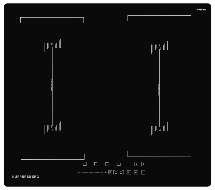 фото Встраиваемая варочная панель индукционная kuppersberg ics 627 black