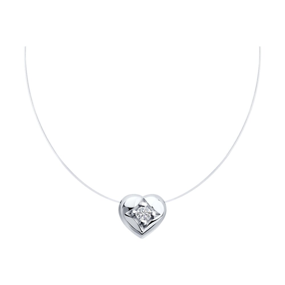 

Колье из серебра 50 см Diamant 94-170-02189-1, фианит, 94-170-02189-1