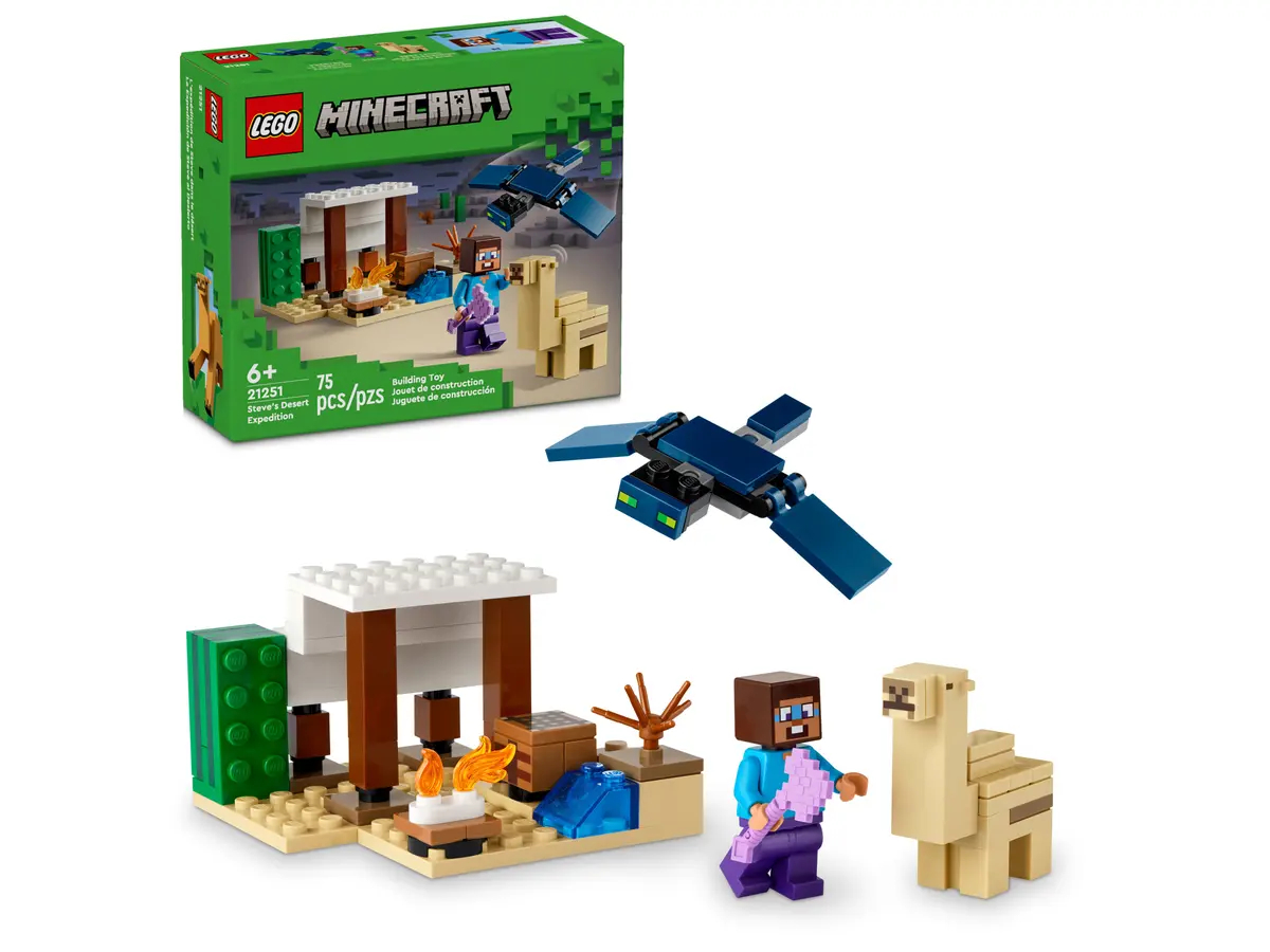 Конструктор Lego Minecraft Экспедиция Стива в пустыню, 21251