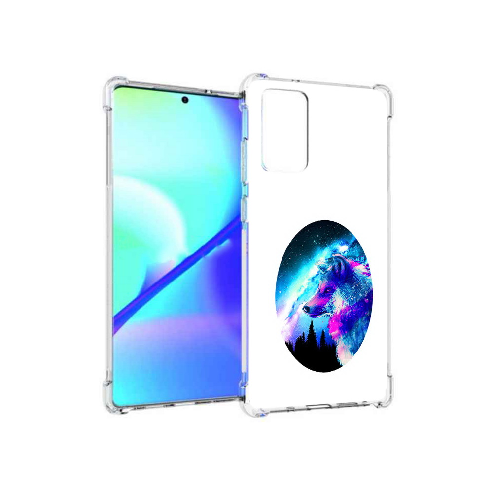 

Чехол MyPads Tocco для Samsung Galaxy Note 20 голубой волк (PT152536.527.293), Прозрачный, Tocco
