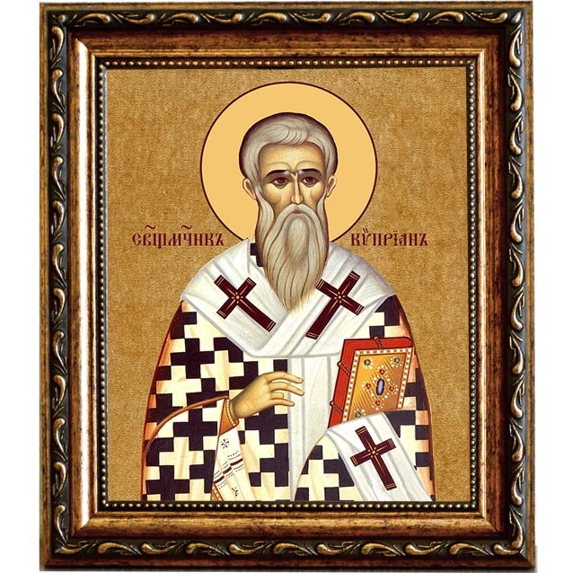 

Киприан Антиохийский, Никомидийский епископ, священномученик. Икона на холсте.