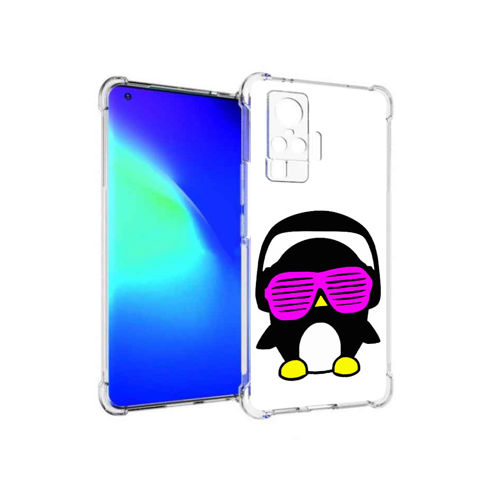 

Чехол MyPads Tocco для Vivo X50 Pro пингвин (PT151209.405.541), Прозрачный, Tocco