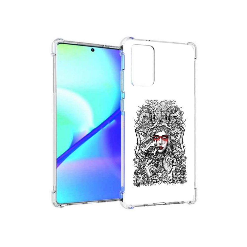 

Чехол MyPads Tocco для Samsung Galaxy Note 20 грусная девушка (PT152536.527.302), Прозрачный, Tocco