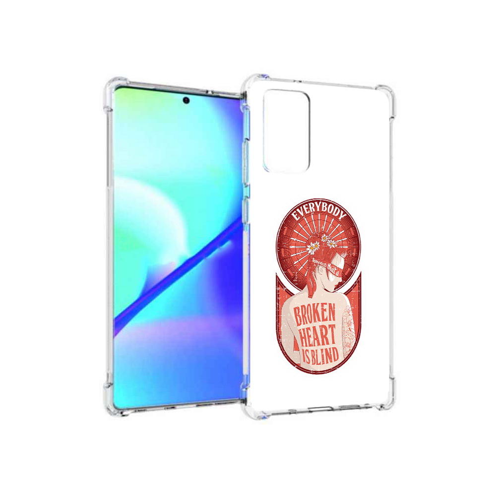 

Чехол MyPads Tocco для Samsung Galaxy Note 20 девушка разбитое сердце (PT152536.527.310), Прозрачный, Tocco