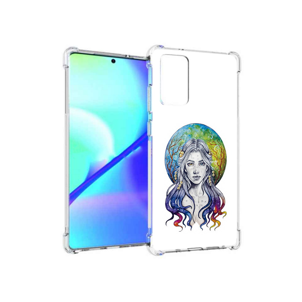 

Чехол MyPads Tocco для Samsung Galaxy Note 20 девушка с красивыми волосами, Прозрачный, Tocco