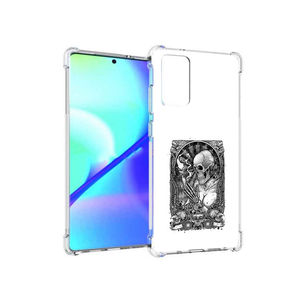 

Чехол MyPads Tocco для Samsung Galaxy Note 20 девушка скелет (PT152536.527.316), Прозрачный, Tocco