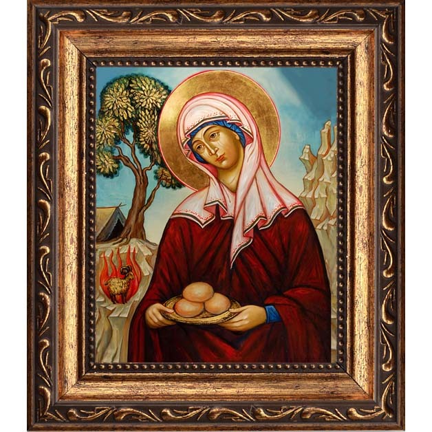 

Сарра (Сара) праведная, жена ветхозаветного патриарха Авраама. Икона на холсте.