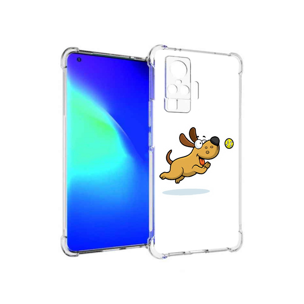 

Чехол MyPads Tocco для Vivo X50 Pro пёсик (PT151209.405.563), Прозрачный, Tocco