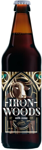 

Пиво Gletcher Iron Woods Milk Stout 5,5% 0,5 л, Темное