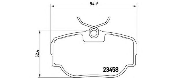 

Комплект тормозных колодок Brembo P44009