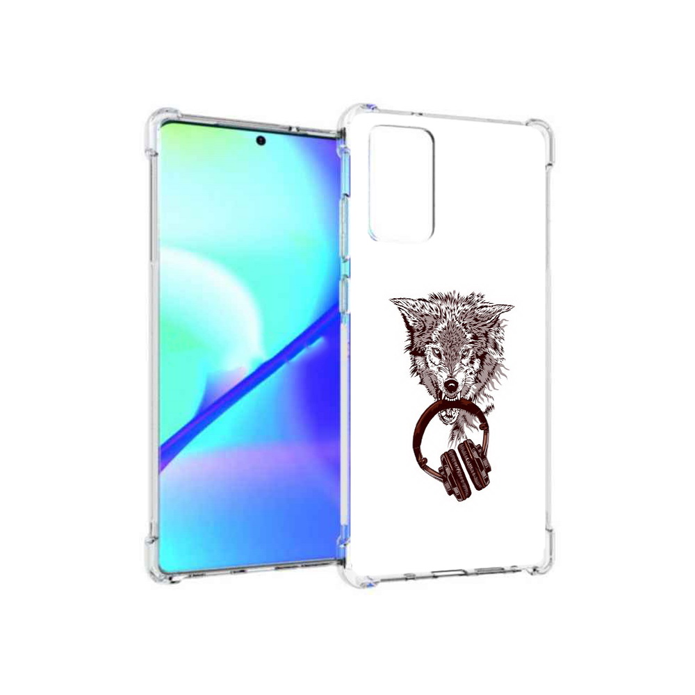 

Чехол MyPads Tocco для Samsung Galaxy Note 20 дикий волк (PT152536.527.325), Прозрачный, Tocco