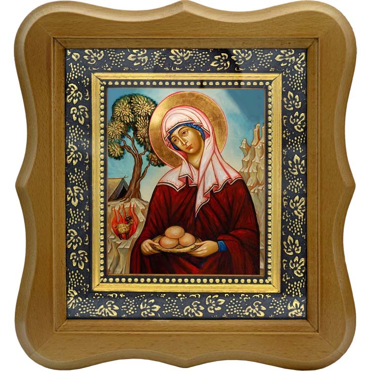 

Сарра (Сара) праведная, жена ветхозаветного патриарха Авраама. Икона на холсте.