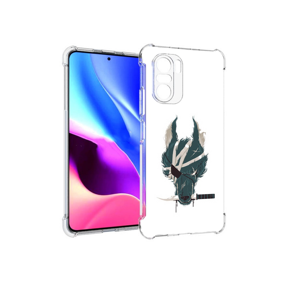 

Чехол MyPads Tocco для Xiaomi Redmi K40 волк-разбойник (PT158239.260.271), Прозрачный, Tocco