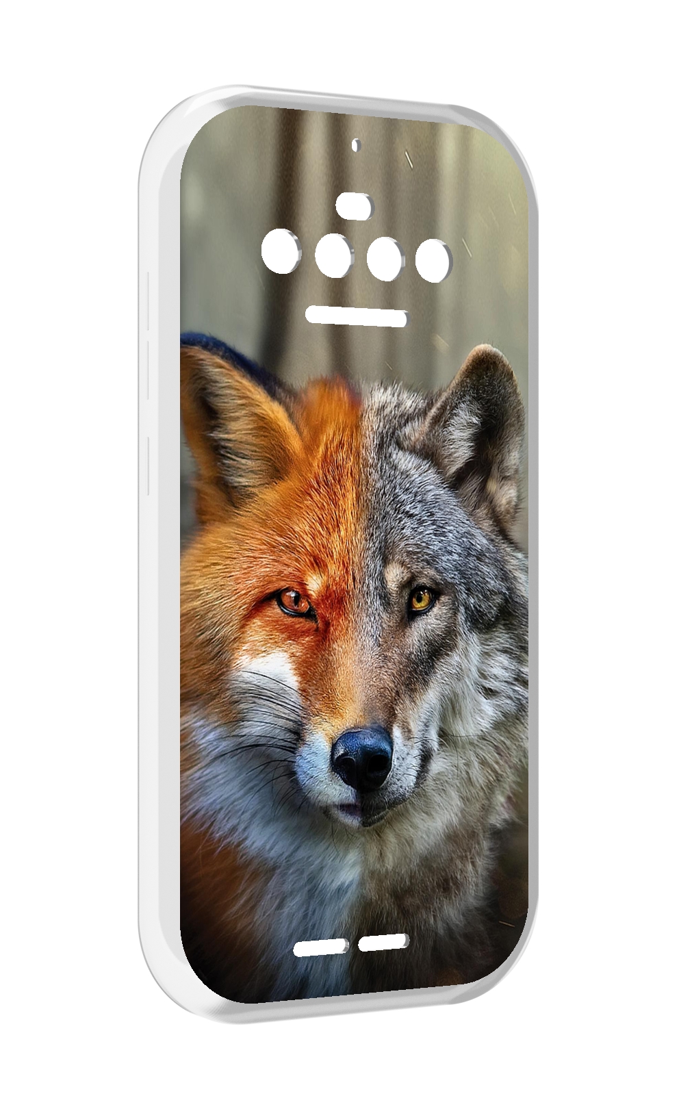 

Чехол MyPads волк-лиса для Oukitel F150 R2022, Прозрачный, Tocco