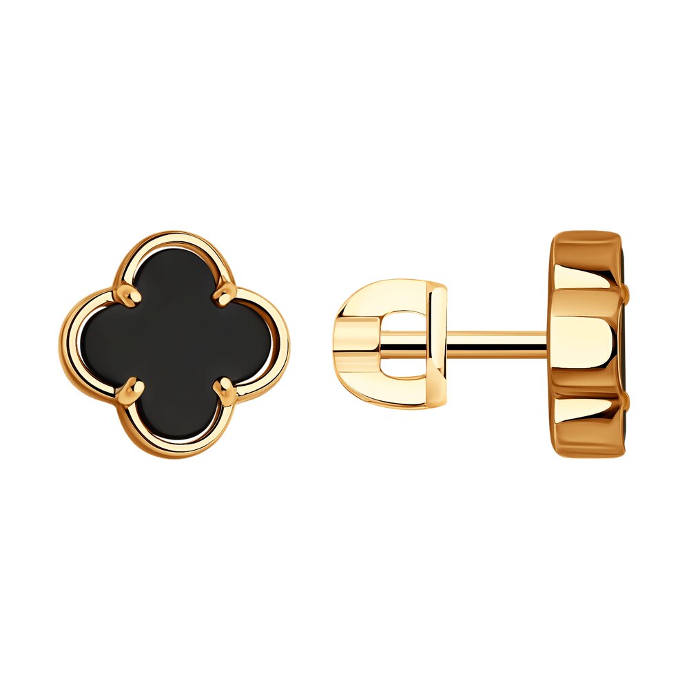 

Серьги из золота SOKOLOV 728782, оникс, 728782