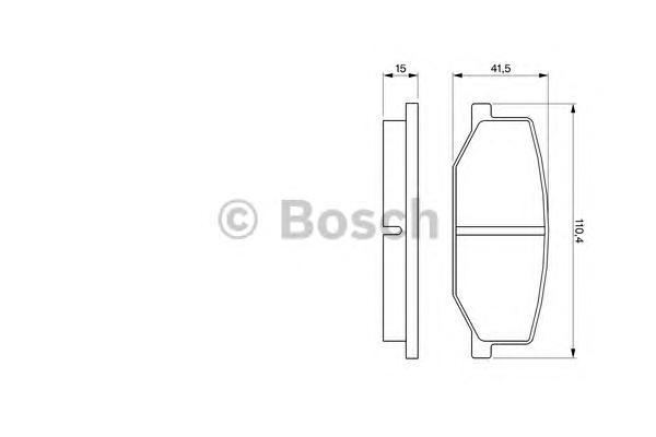 

Тормозные колодки Bosch передние дисковые 986460935