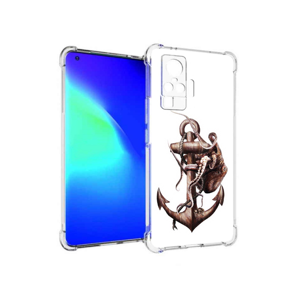 

Чехол MyPads Tocco для Vivo X50 Pro ржавый якорь (PT151209.405.579), Прозрачный, Tocco