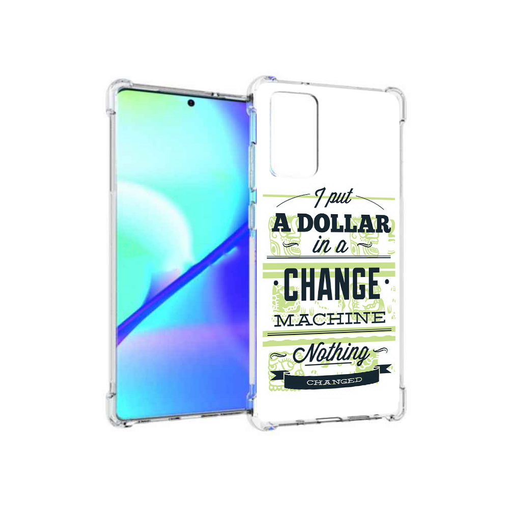 

Чехол MyPads Tocco для Samsung Galaxy Note 20 доллар надпись (PT152536.527.336), Прозрачный, Tocco