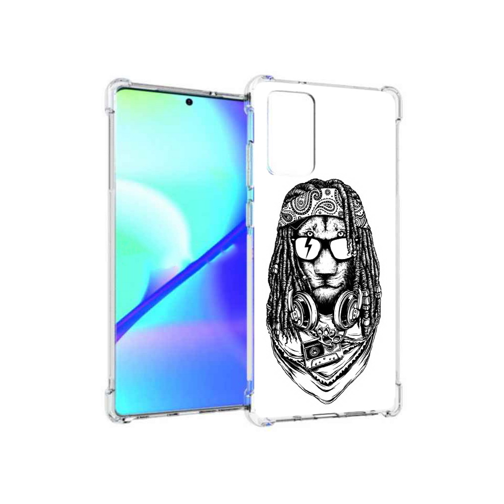 

Чехол MyPads Tocco для Samsung Galaxy Note 20 дреды льва (PT152536.527.338), Прозрачный, Tocco