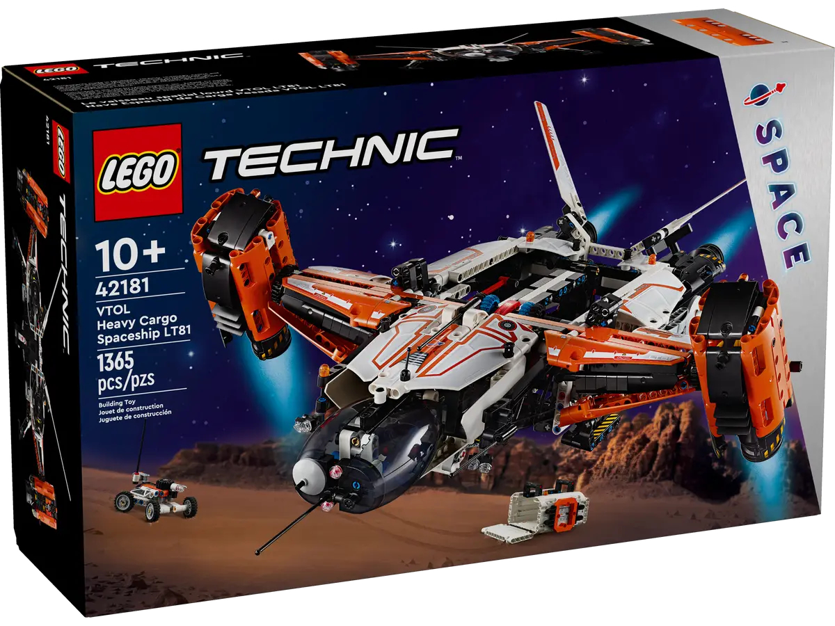 

Конструктор Lego Technic Тяжелый грузовой космический корабль VTOL LT81, 42181, 42181