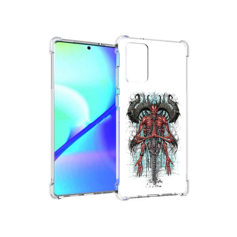 

Чехол MyPads Tocco для Samsung Galaxy Note 20 дьявол (PT152536.527.340), Прозрачный, Tocco