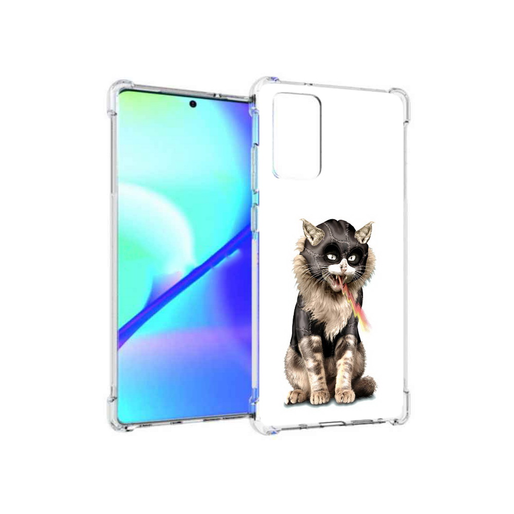 

Чехол MyPads Tocco для Samsung Galaxy Note 20 дьяволский кот (PT152536.527.341), Прозрачный, Tocco